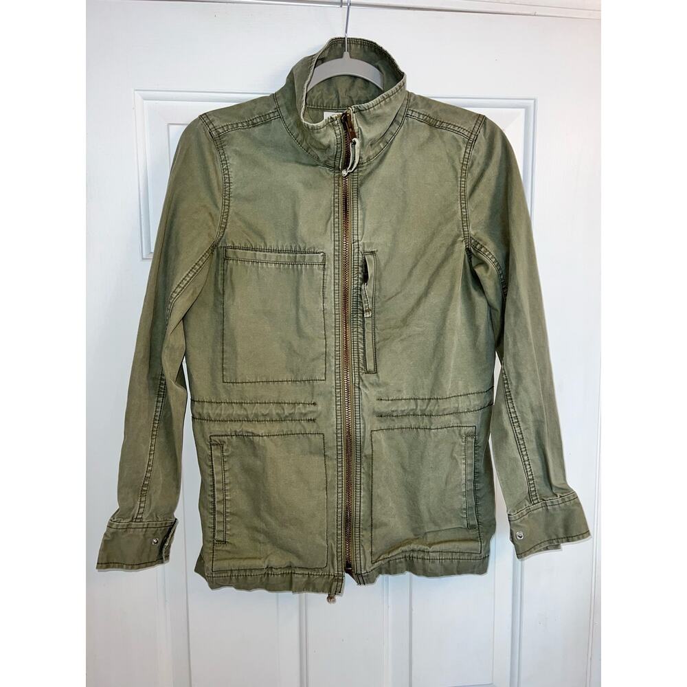 MADEWELL Fleet military jacket green zip-up - size Small